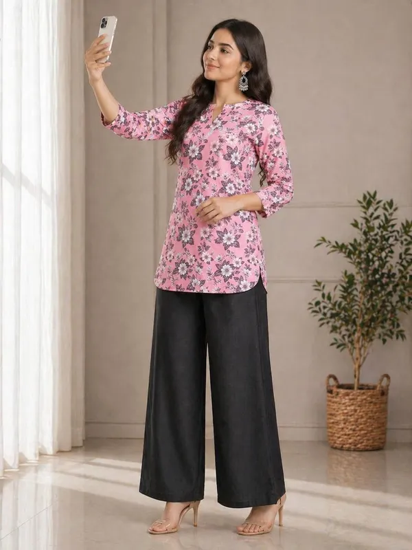 Pink_&_Black_Rayon_Top_And_Palazzo_Set_For_Women