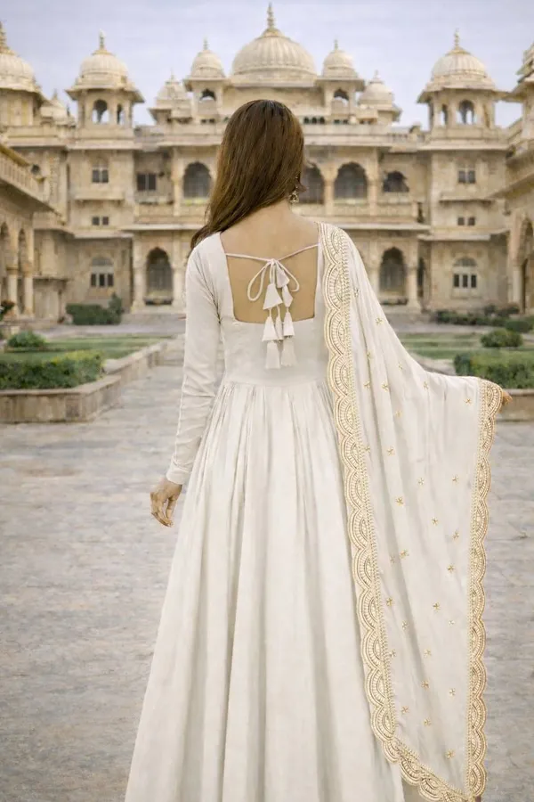 White_Georgette_Anarkali_Suit_For_Women