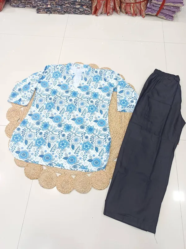 Blue_Rayon_Tunic_Top_For_Women