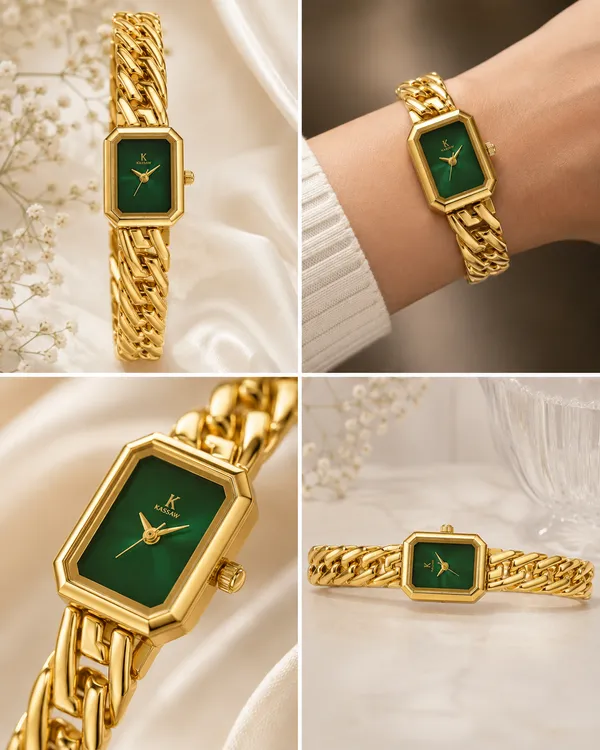 SHADOWBORNE_Luxury_Emerald_Green_Dial_Gold_Bracelet_Watch_for_Women
