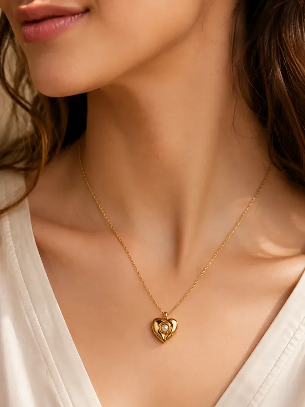 SHADOWBORNE_18K_Gold_Plated_Puffed_Heart_Pendant_Necklace_with_Pearl_Accent