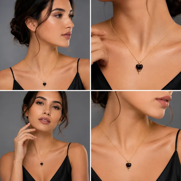 Black_And_Gold_Heart_Pendant_high_quality