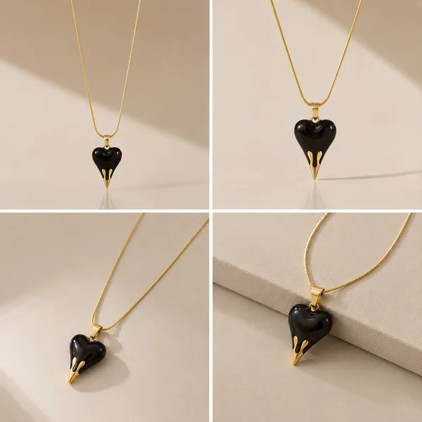Black_And_Gold_Heart_Pendant_high_quality