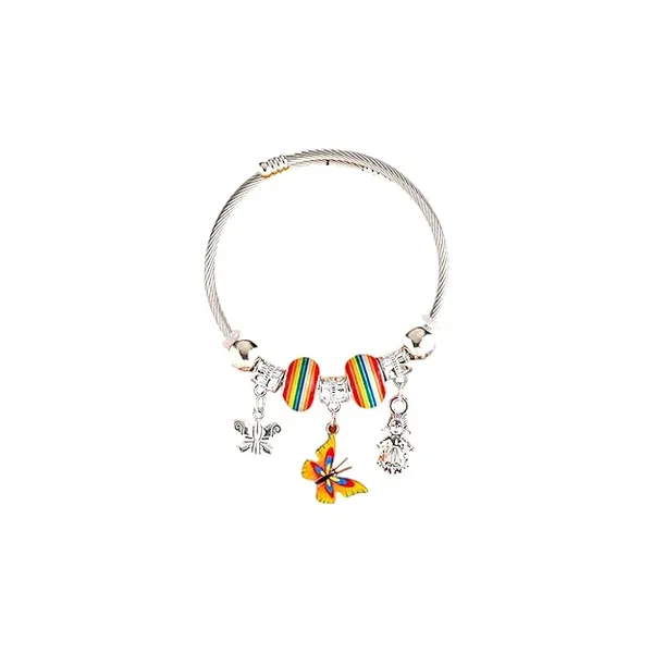 Pandora_Silver_Charms_Butterfly_Bracelet_For_Girls_Women