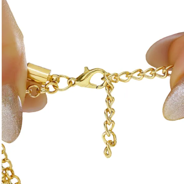 Golden_Heart_Charm_Bracelet_For_Women_Elegant_Beaded_Chain_Fashion_Jewelry