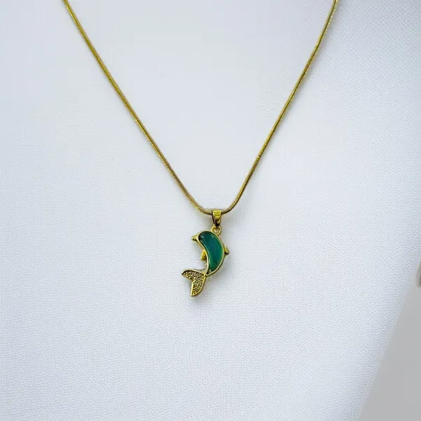 Gold_Aqua_Dolphin_Charm_Pendant_For_Women