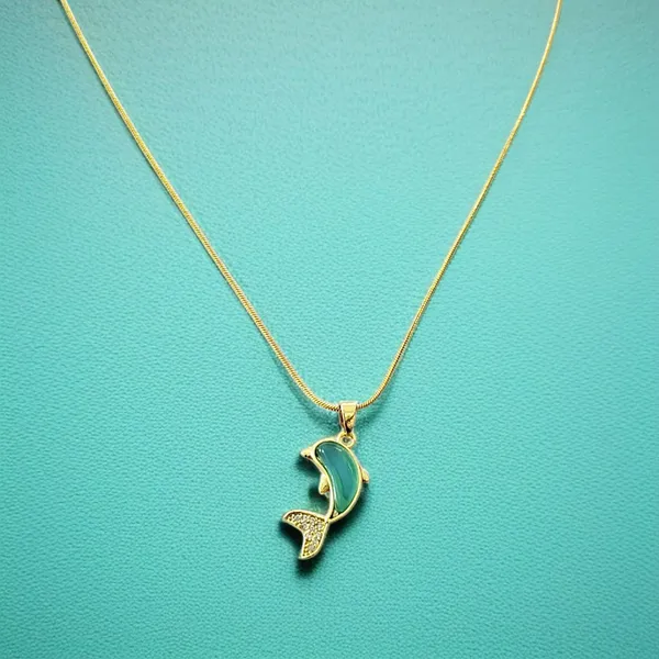 Gold_Aqua_Dolphin_Charm_Pendant_For_Women