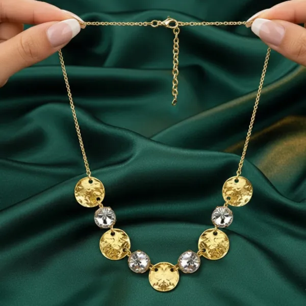 Gold_Hammered_Aurea_Glow_Necklace_Set