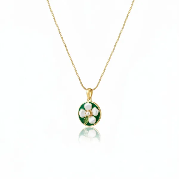 SHADOWBORNE_Gold_Pearl_Bloom_Antique_Floral_Pendant_For_Women