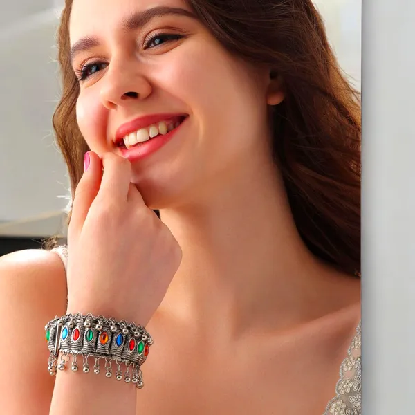 Multicolor_Oxidized_Traditional_Boho_Bangle