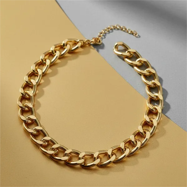 Gold_Chunky_Cuban_Link_Chain_Bracelet_For_Women