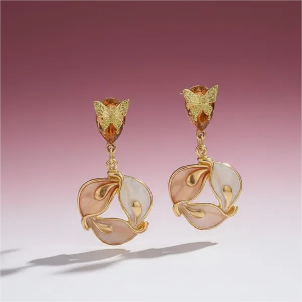 Butterfly_Floral_Drop_Earrings_For_Women