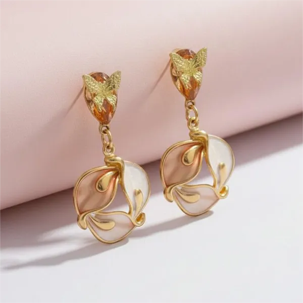 Butterfly_Floral_Drop_Earrings_For_Women