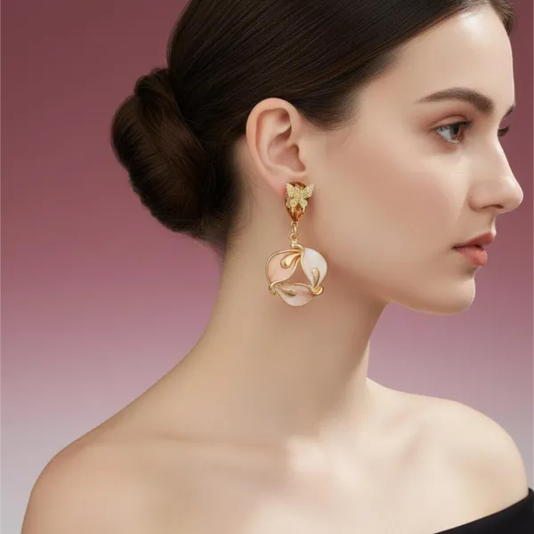 Butterfly_Floral_Drop_Earrings_For_Women