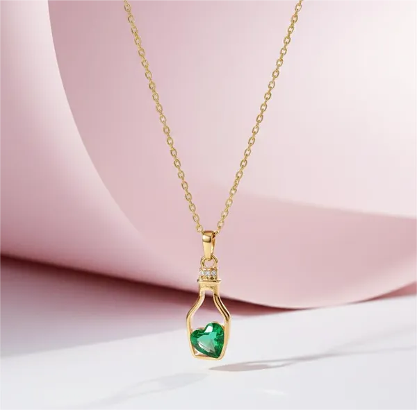 Gold_And_Green_Emerald_Bottle_Pendant_Necklace