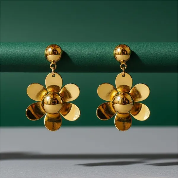 Floral_Gold_Drop_Earrings_For_Women_Statement_Jewelry