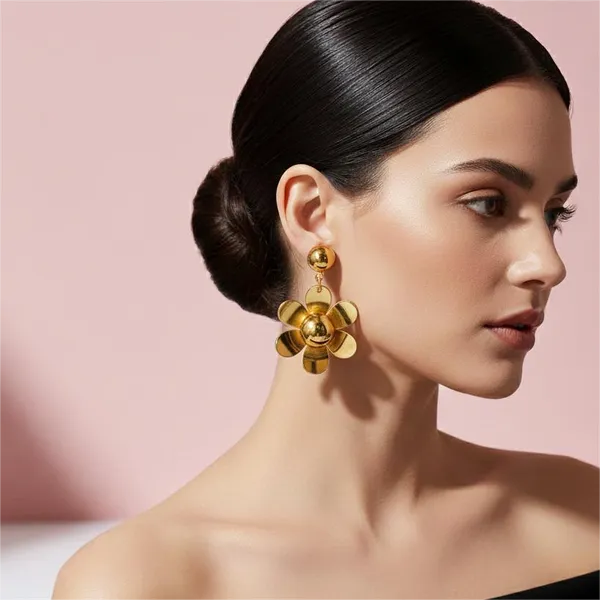 Floral_Gold_Drop_Earrings_For_Women_Statement_Jewelry