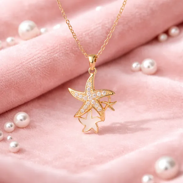 Gold_Plated_Star_Pendant_Necklace_Crystal_Jewellery