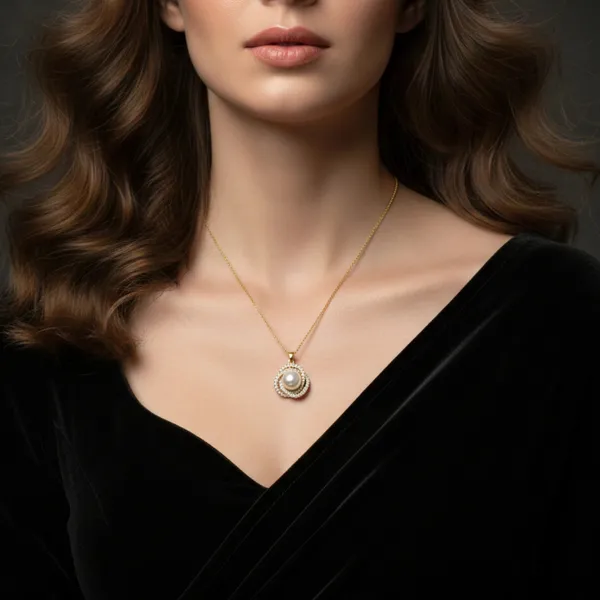 SHADOWBORNE_Luxury_Gold_Pearl_Diamond_Halo_Pendant_Necklace_Elegant_Velvet_Statement_Piece
