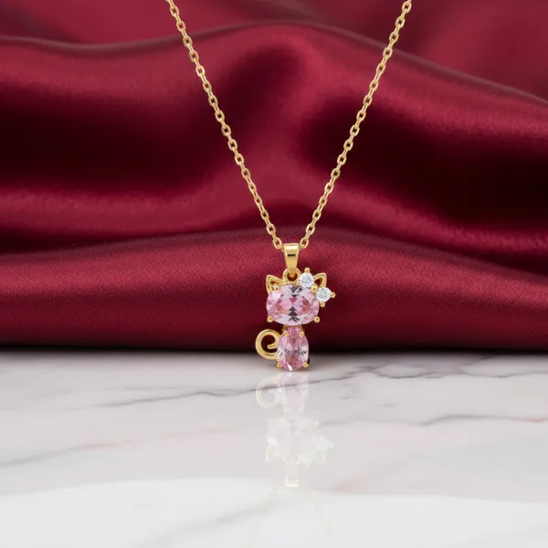 Multicolor_Crystal_Cat_Pendant_Necklace_For_Women