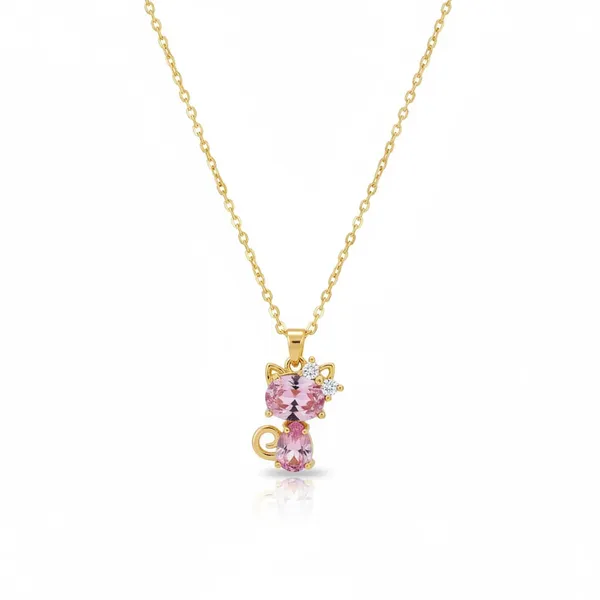 Multicolor_Crystal_Cat_Pendant_Necklace_For_Women