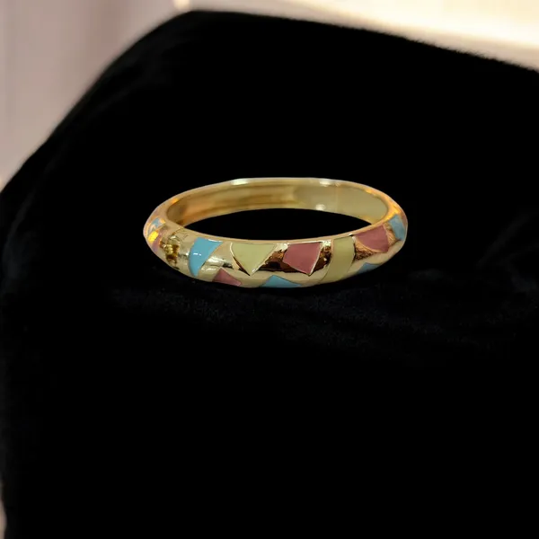Multicolor_Pastel_Enamel_Gold_Finish_Statement_Bangle_For_Women
