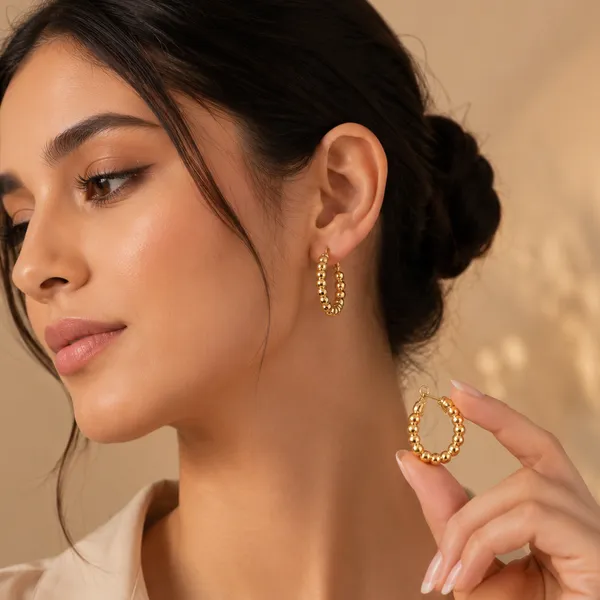 Gold_Beaded_Hoop_Earrings_For_Women