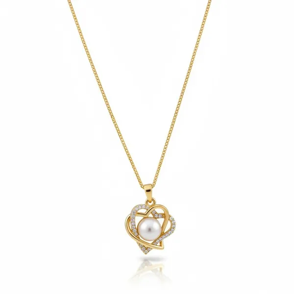 Gold_Pearl_Heart_Pendant_Necklace_For_Women
