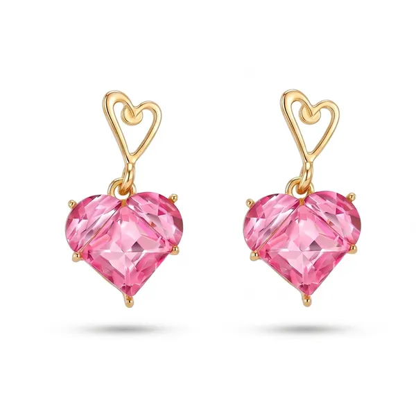 Pink_Crystal_Heart_Drop_Earrings_For_Women