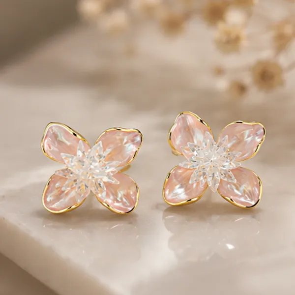 Blushing_Flora_Crystal_Stud_Earrings_–_Gold-Plated_Pearlescent_Blossom_Studs