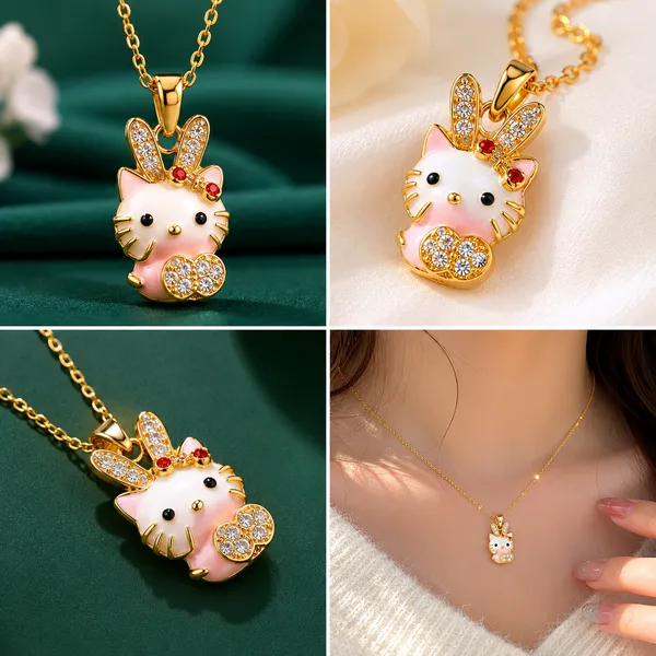 Bunny_Kitty_Crystal_Pendant_Necklace