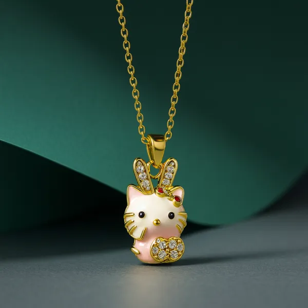 Bunny_Kitty_Crystal_Pendant_Necklace