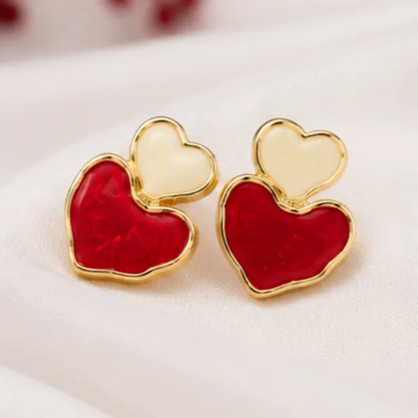 Charming_Cherry_Red_&_Cream_Double_Heart_Stud_Earrings_–_High-Quality