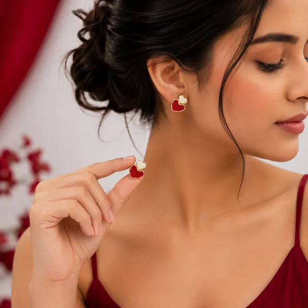 Charming_Cherry_Red_&_Cream_Double_Heart_Stud_Earrings_–_High-Quality