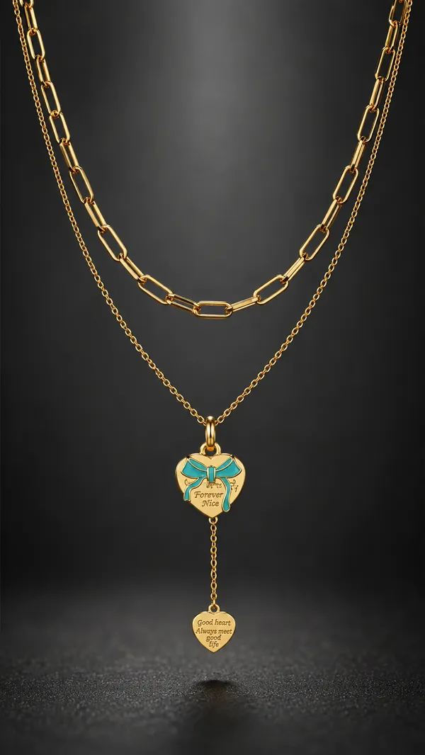 Shadowborne_Gold_Double_Layer_Heart_Drop_Charm_Pendant_For_Women