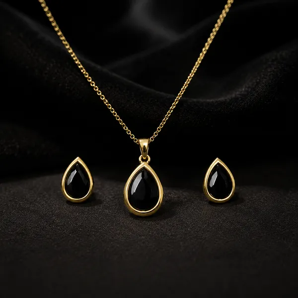 Premium_Black_Onyx_Teardrop_Jewelry_Set