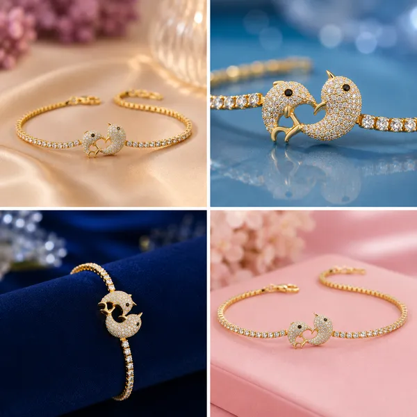 Gold_Crystal_Dolphin_Charm_Adjustable_Chain_Bracelet_For_Women