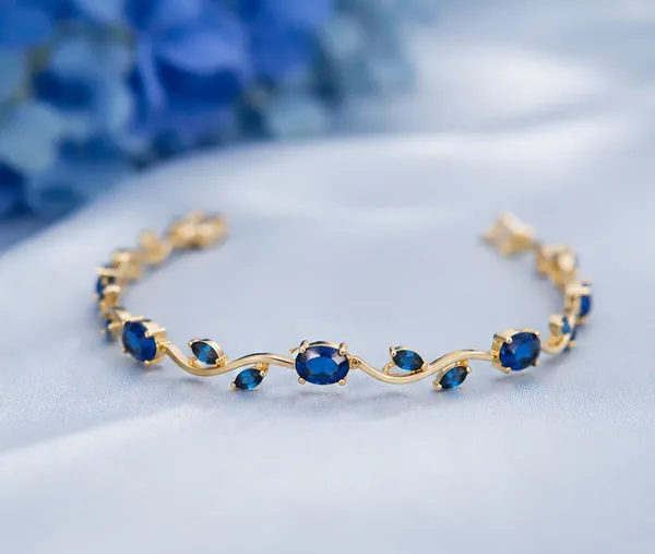SHADOWBORNE_Royal_Tulip_Bloom_Charm_Bracelet_Blue_