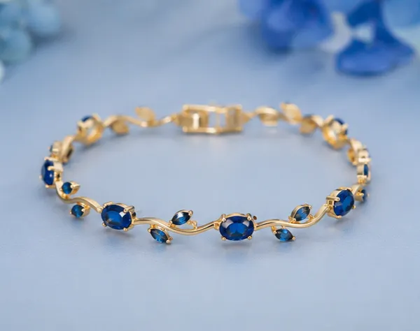 SHADOWBORNE_Royal_Tulip_Bloom_Charm_Bracelet_Blue_
