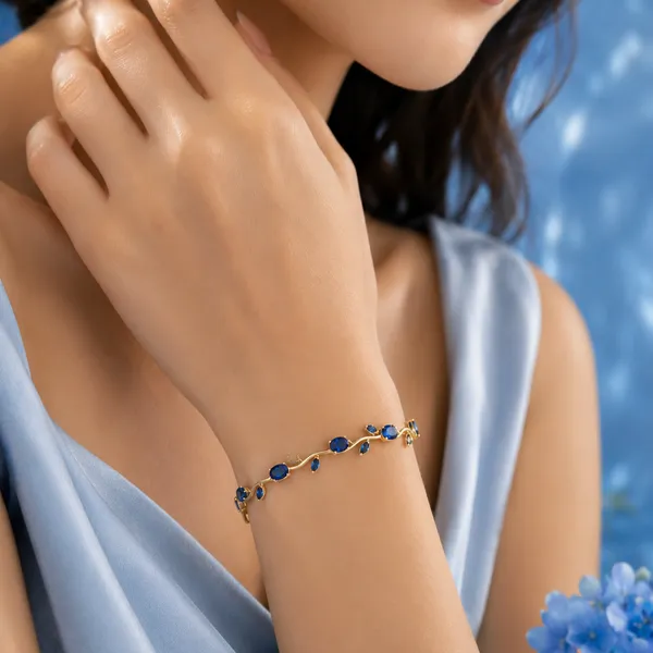 SHADOWBORNE_Royal_Tulip_Bloom_Charm_Bracelet_Blue_