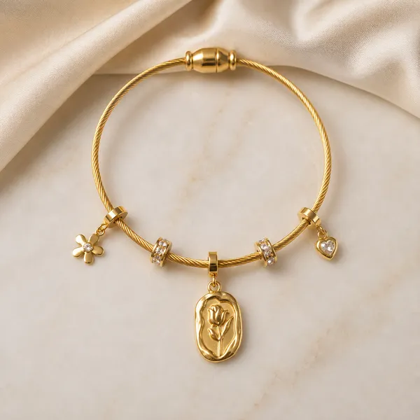 SHADOWBORNE_18K_Gold_Plated_Floral_Charm_Bracelet_for_Women