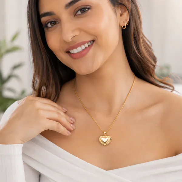 SHADOWBORNE_Golden_Heart_Pendant_Necklace_for_Women_&_Girls
