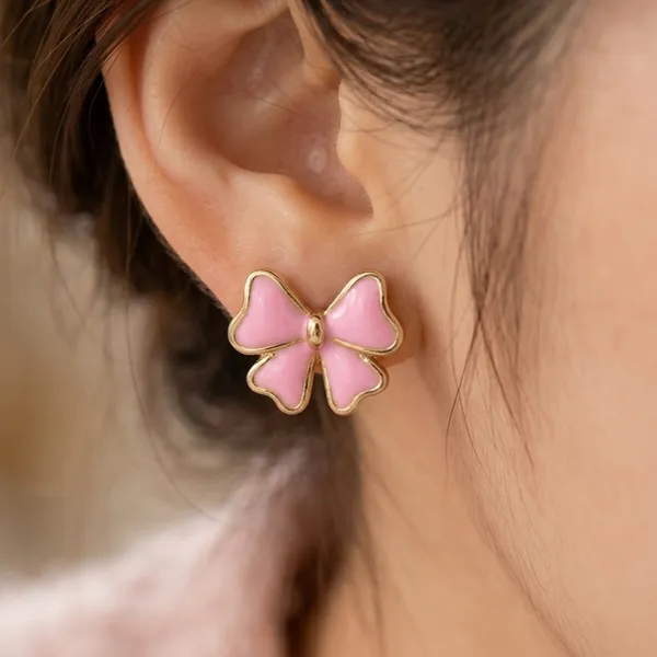SHADOWBORNE_Pastel_Pink_Bow_Stud_Earrings_