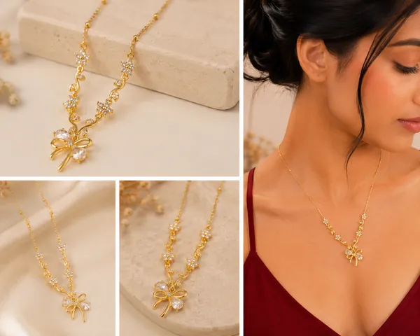 White_Gold_Blossom_Tulip_&_Bow_Pendant_Necklace