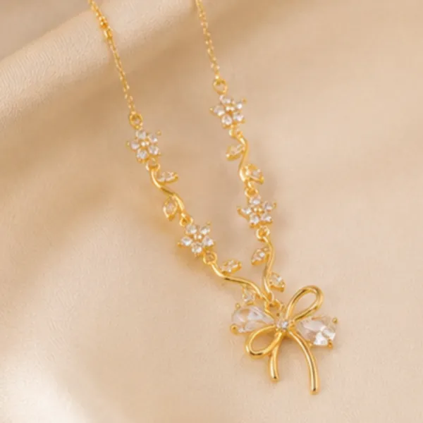 White_Gold_Blossom_Tulip_&_Bow_Pendant_Necklace
