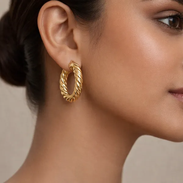 SHADOWBORNE_Gold_Twisted_Croissant_Hoop_Earrings_For_Women