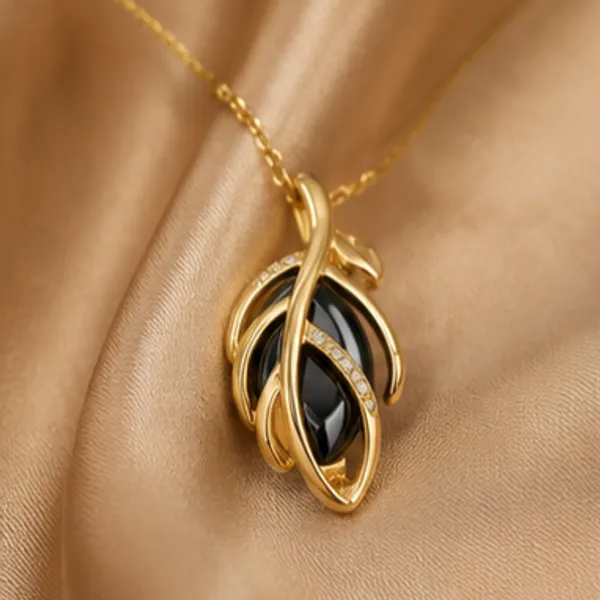 Luxury_Midnight_Black_&_Gold_Pendant_Necklace_with_Matching_Earrings_Set