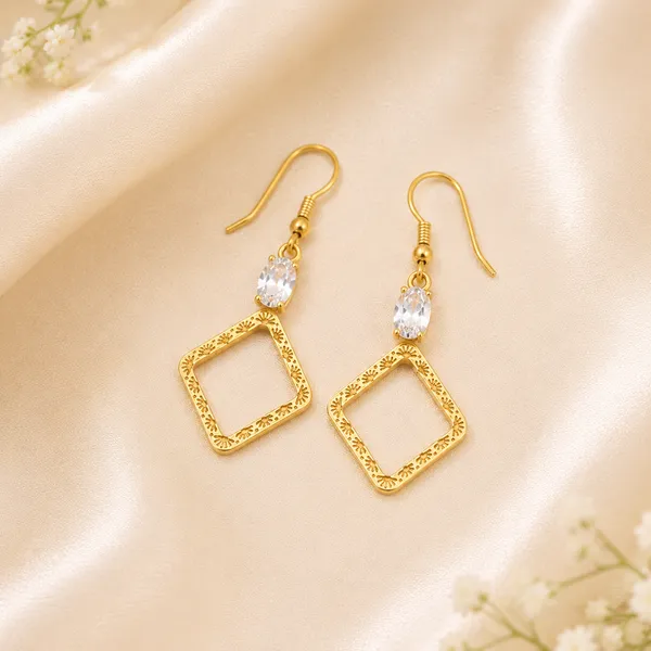 Gold_Geometric_Rhombus_Crystal_Drop_Earrings_For_Women