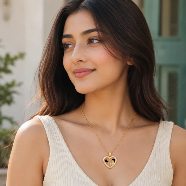 Gold_Heart_Charm_Lucky_Pendant_Necklace_For_Women