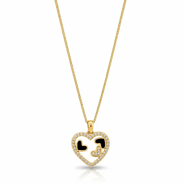 Gold_Heart_Charm_Lucky_Pendant_Necklace_For_Women